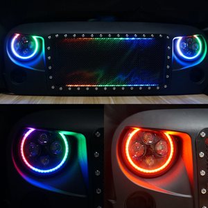 Phare à LED pour jeep Harley, système d'éclairage automatique de 7 pouces, H4 - Product Image 3