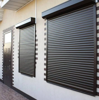 Volets roulants intelligents en aluminium européens modernes avec télécommande pour villa, volets de fenêtre