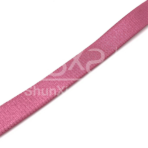 Nhà Máy Bán Hàng Trực Tiếp Chống Trượt Đồ Lót Với Hoa Hồng Màu Đỏ Cao Đàn Hồi Dây Đeo Vai Tùy Chỉnh 10Mm Dệt Dây Đeo - Product Image 1