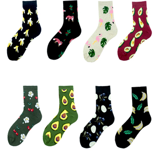 Nouvelle mode fruits avocat citron ananas animaux <span class=keywords><strong>renard</strong></span> plante feuille équipage coton drôle mignon femmes <span class=keywords><strong>chaussettes</strong></span> - Product Image 1