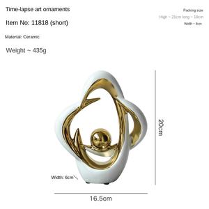 Style nordique lumière luxe en céramique Art ornements moderne décor en bois pour la maison salon armoire à vin meuble <span class=keywords><strong>TV</strong></span> bureau bureau - Product Image 6