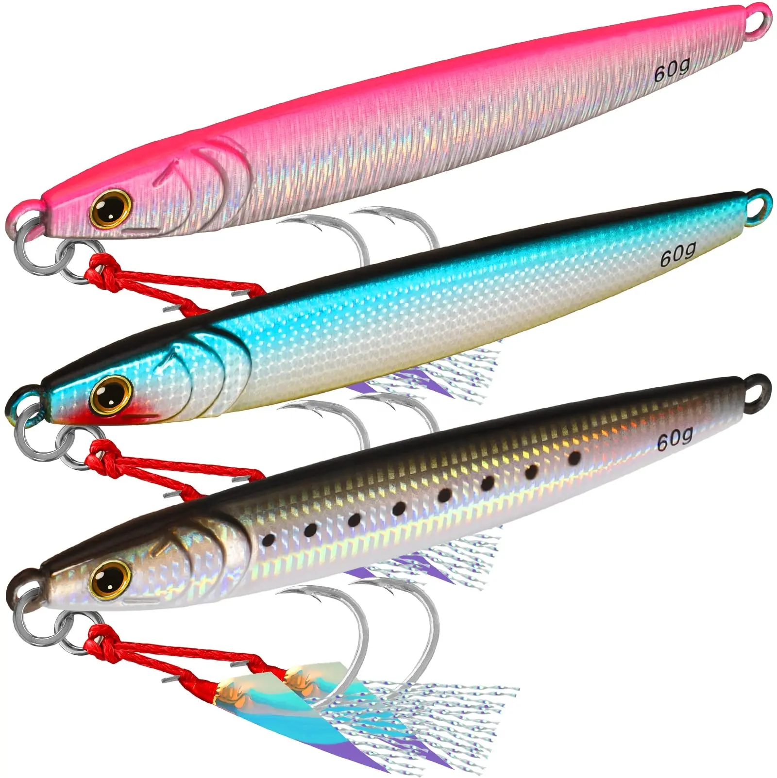 Truscend Amazon Best Seller Fishing Jig Lures wholesale fishing tackle lures Artificial hard Bait for sea fishing