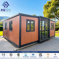 Maison Conteneur Préfabriquée Extensible de Sécurité 20Ft 40Ft, 1 2 3 4 5 Chambres, Moderne, Portable, Villa, En Vente