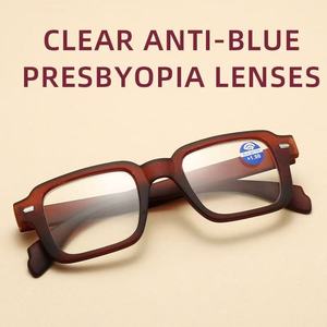 Nuevas <span class=keywords><strong>Gafas</strong></span> de Lectura con Marco Cuadrado Grande de Moda Europea y Americana, con Protección Contra Luz Azul, <span class=keywords><strong>Gafas</strong></span> Ópticas Unisex para <span class=keywords><strong>Presbicia</strong></span> - Product Image 3