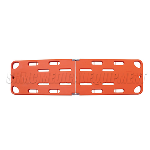 Papan tulang belakang plastik lipat, papan tandu medis dewasa, papan panjang plastik, bantuan darurat, kualitas tinggi, warna oranye, mudah dibawa, - Product Image 1