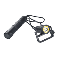 Lampe de poche LED COB IP68 plongée sous-marine lampe de poche LED torche rechargeable sous-marine batterie rechargeable DC 12V d'urgence