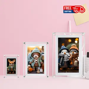 5" 7" 10.1" Acrylic Digital Photo Frame Video Player Build In Memory Build In Battery Quality Warranty