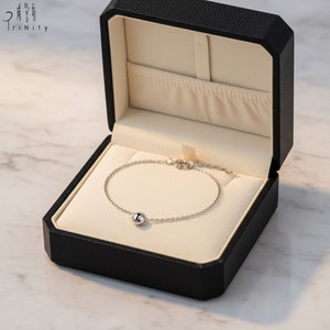 Soldes en ligne : Nouveauté – Bracelet à breloques en forme de cloche pour usage quotidien, en or blanc massif 18 carats avec diamants naturels véritables - Product Image 4