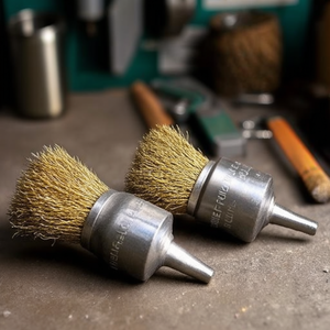 Wire Front <b>Brush</b> Abrasive <b>Brushes</b> 6 Mm Steel Shaft For Precision Polishing And Deburring Tasks - Product Image 3