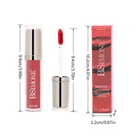 Rouge à lèvres liquide mat à base d'eau, imperméable, non transférable, hydratant, 6 teintes, OEM ODM, étiquette privée, logo personnalisé, vente en gros