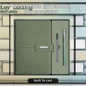 Imaiwill Promotional A5 Stationery <b>Set</b> Leather Cover <b>Notebook</b> Journal Pen for Personal Business Gifts Tradeshow Giveaways - Product Image 2