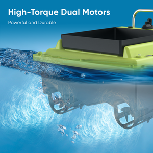 2.4GHz GPS <b>Fishing</b> Bait Boat With 500m Remote Range Dual Motor Sonar Depth Temperature Detection And Auto Positioning Return - Product Image 6