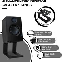 Supports de haut-parleurs de studio blancs, accessoires audio professionnels pour ordinateur de bureau