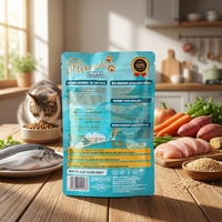 Friandises crémeuses pour chats, saveurs thon/poulet, haute teneur en viande, excellente palatabilité, digestion optimale, qualité supérieure, nourriture humide en bâtonnets