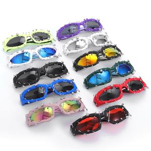 Blauwe En Roze Sport Zonnebril Voor Heren Mode Steampunk Halloween Tinten Voor Feesten Y2 K Gafas De Sol Met Donkere Lijm - Product Image 6