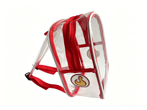 Mochila Transparente de PVC Resistente con Cierre, Costuras Reforzadas en las Correas, Gran Capacidad, Impermeable, Moderna, Unisex, para Universidad y Trabajo - Product Image 3