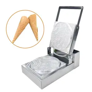 Street Food 1MM Groove Ice Cream Cone Maker Baking Equipment Ice Cream Shop For Sale