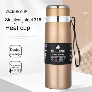316 Stainless Steel Double-Wall Smart Water <b>Bottle</b> Sustainable Vacuum Flask for Men Women Kids for Camping - Product Image 4