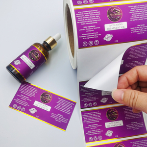 Etiquetas Personalizadas para Botellas <span class=keywords><strong>de</strong></span> Aceite Esencial, Vinilo Impermeable, Impresión a Todo Color con Lámina Dorada, Pegatinas en Rollo para Empaquetado <span class=keywords><strong>de</strong></span> Productos para el Cuidado <span class=keywords><strong>de</strong></span> la Piel - Product Image 3