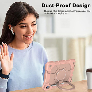 Capa para iPad 7ª, 8ª, 9ª e <span class=keywords><strong>10</strong></span>ª Geração, Capa de Silicone para <span class=keywords><strong>Tablet</strong></span> com Rotação de 360 Graus e à Prova de Choque para iPad de <span class=keywords><strong>10</strong></span>,2 e <span class=keywords><strong>10</strong></span>,9 Polegadas - Product Image 4