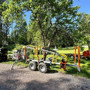 Kostenloser Versand 3ton Holz anhänger mit Greifer Atv Farm Holz Holz anhänger mit Kran - Product Image 1