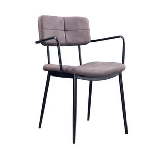 Silla de comedor de cuero de Metal moderna China de alta calidad estilo de diseño Industrial para el hogar restaurante café escuela o uso en el parque - Product Image 6
