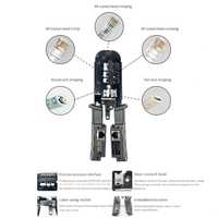 Cortador de alambre de acero multifunción Modular RJ11/RJ12/RJ45 6P/8P herramienta de prensado con probador Pelacables Ethernet OEM personalizable