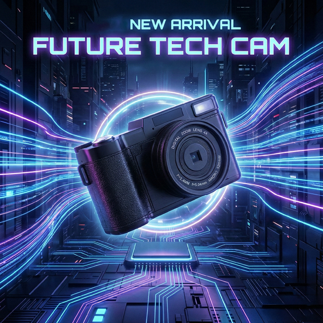 Vintage Style 2.88 Inch Display Face Capture 8X Optical Zoom Retro Digital Camera Compact Camera