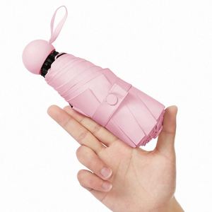 Paraguas de Bolsillo Manual Clásico Mini, Plegable en 5 Secciones, Resistente al Viento, Regalo Promocional Corporativo para Adultos, Protección Solar y contra la Lluvia, Venta al Por Mayor - Product Image 2
