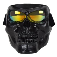 Masque de moto tout-terrain tactique pour sports extrêmes, avec lunettes, monture en TPU personnalisable, sangle réglable, protection UV %