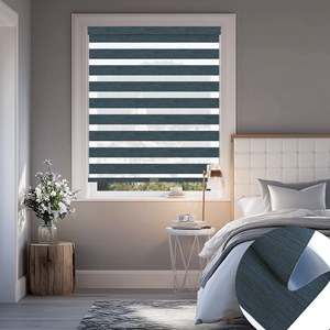 Persianas Zebra Inalámbricas SAMADHI, Diseño Moderno, Doble Capa, Enrollables, Filtrantes de Luz, para Ventanas, Hogar y Oficina - Product Image 1