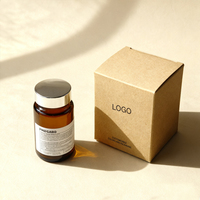 Bouteilles en verre rondes givrées 30ml 60ml 75ml 100ml 120ml 150ml Bouteilles de pilules pharmaceutiques Capsule avec bouchon à vis