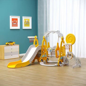 5 trong 1 Toddler <span class=keywords><strong>Slide</strong></span> <span class=keywords><strong>Swing</strong></span> <span class=keywords><strong>Set</strong></span> với bóng rổ nhà máy bán buôn trong nhà và ngoài trời thiết bị sân chơi cho vườn sử dụng - Product Image 2