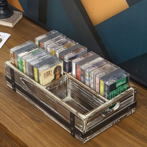 Caja <span class=keywords><strong>de</strong></span> audio retro <span class=keywords><strong>de</strong></span> madera, caja <span class=keywords><strong>de</strong></span> almacenamiento <span class=keywords><strong>de</strong></span> cinta Vintage para libros - Product Image 6