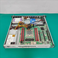 Rack de contrôle industriel 1U Carte pleine hauteur Routage souple Petite prise d'alimentation 1U Panneau en aluminium Carte mère ATX Serveur Mini-ITX ITX