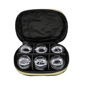 Muchan Bocce-juego de bolas de Metal para exteriores, 32MM, 6 paquetes con bolsa de transporte, accesorios de Fitness