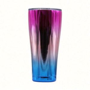 Tazas de Café y Vasos de Vino de Acero Inoxidable con Doble Pared Aislada y Diseño Curvo, Construcción Metálica con Tapa Deslizante - Product Image 2