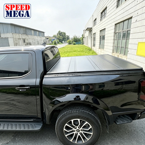 Couverture de benne rigide pliable en quatre parties pour Ford F-150, benne de 5,5 pieds, couverture de benne en aluminium pliable en quatre parties, étanche, pliable à plat, sans perçage - Product Image 3
