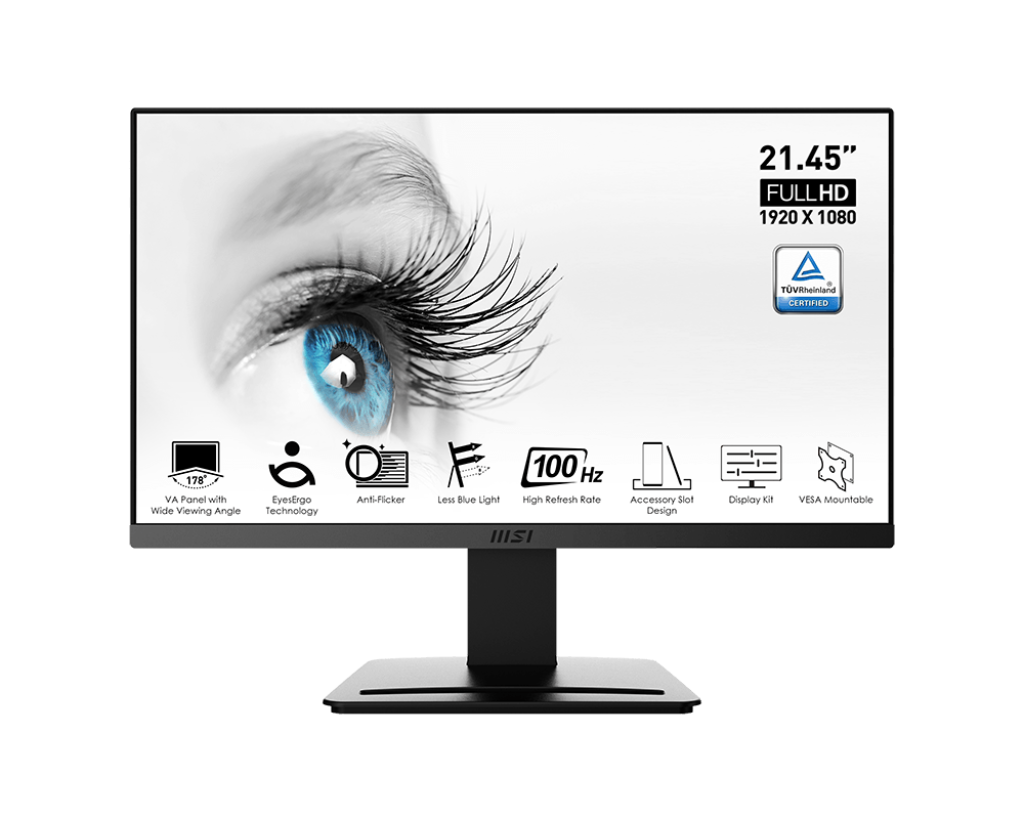 Msi Pro Mp223 21 Inch 1080p Gaming Monitor - 100hz Refresh Rate
