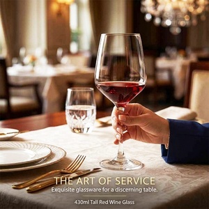 Juego de Copas de <span class=keywords><strong>Vino</strong></span> <span class=keywords><strong>Tinto</strong></span> de Cristal Elegante de 14.5oz <span class=keywords><strong>para</strong></span> Restaurante, Vaso de Cristal <span class=keywords><strong>para</strong></span> Bebidas, Vaso con Tallo, con Logotipo <span class=keywords><strong>para</strong></span> Bodas, Venta al por Mayor - Product Image 3