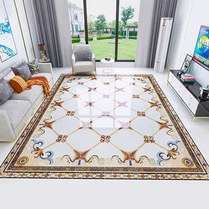 Azulejo de parquet antideslizante de porcelana chapada en oro europeo moderno, baldosas interiores para sala de estar, pasillo, entrada Exterior - Product Image 2