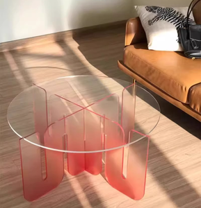 Creative Internet Celebrant Gradient DIY Small <b>Foldable</b> Acrylic Coffee <b>Table</b> Modern Living Room Bedroom Furniture - Product Image 3