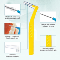 Brosse dentaire de type L nettoyage buccal Brosse interdentaire Brosse dentaire orthodontique
