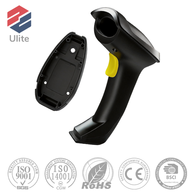 Precision Injection Molding Barcode Scanner Housing ABS+PC Impact Resistant Plastic Case Custom Color Plastic Injection Products