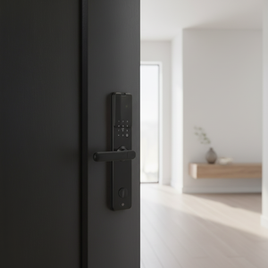 Système de serrure électronique d'hôtel à livraison rapide, ouverture sans clé par empreinte digitale, clavier intelligent, poignée de porte moderne en alliage numérique - Product Image 2