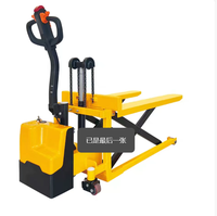 Chariot élévateur à fourche électrique 1T 1.5 Cric hydraulique manuel Transpalette électrique mobile à haute levée de type ciseaux