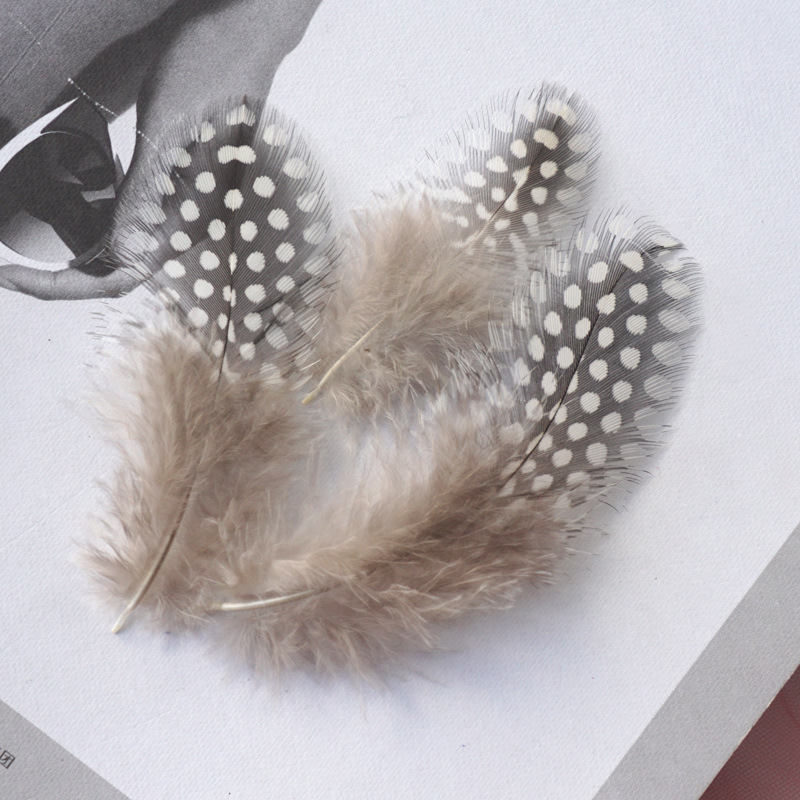 Primary color pearl chicken feathers-4-10cm50