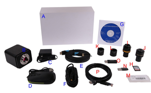 4K HDデジタル顕微镜カメラ<span class=keywords><strong>USB</strong></span> WIFI LAN SD実験室および教育用CMOSカメラ - Product Image 5