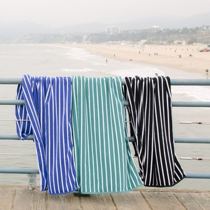 Toalla <span class=keywords><strong>de</strong></span> <span class=keywords><strong>Playa</strong></span> y Baño <span class=keywords><strong>de</strong></span> Lujo Personalizada <span class=keywords><strong>de</strong></span> Primera Calidad, 100% Algodón, con Rayas, <span class=keywords><strong>de</strong></span> Secado Rápido, Teñida con Hilo - Product Image 4