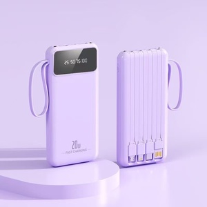 Batterie externe portable 30000mAh, charge rapide 22.5W, écran LED, câble intégré, sangle de transport, batterie de secours pour les voyages en plein air - Product Image 2